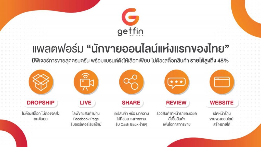 เปิดตัว “Getfin” แพลตฟอร์ม Seller Commerce ทางเลือกใหม่ของนักขายออนไลน์