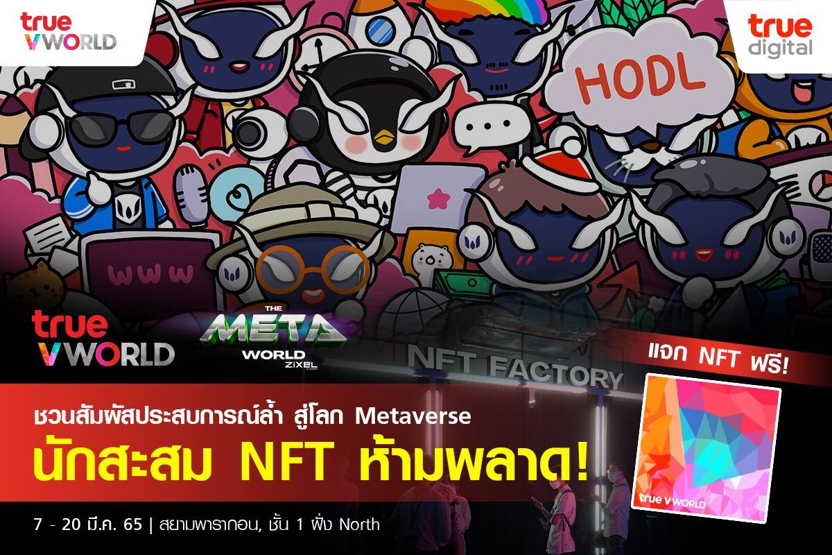 True ชวนท่องโลก Metaverse ในงาน The Metaworld by Zixel พร้อมร่วมประมูล NFT ชิ้นเดียวในโลก “The True World” สร้างสรรค์โดยศิลปิน MetaWarden