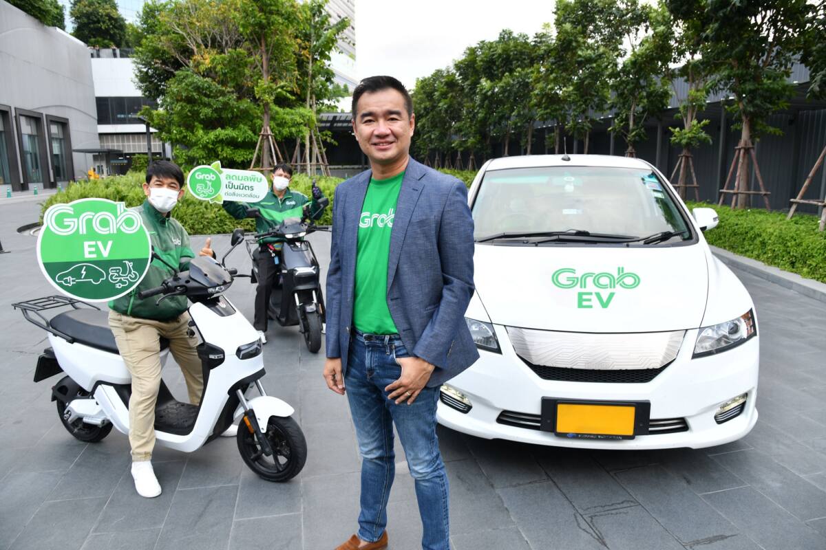 แกร็บ ตั้งเป้า 5 ปีเพิ่มพาร์ทเนอร์ใช้รถ EV 10%