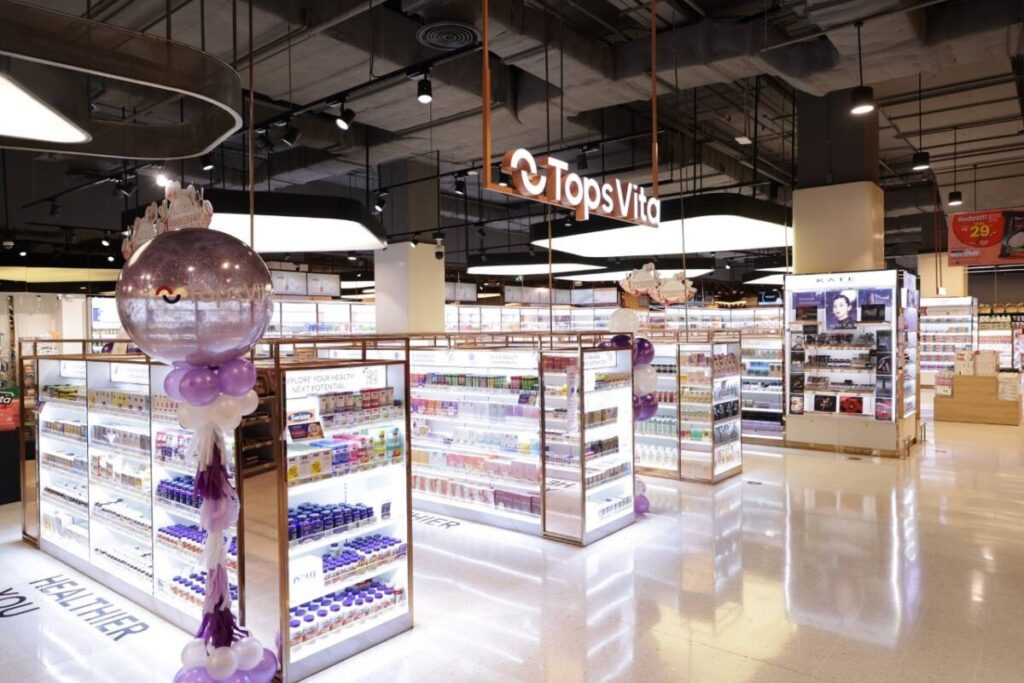 เซ็นทรัล รีเทล เปิดตัว ท็อปส์วีต้า ร้านจำหน่ายวิตามินแบบ O2O เร่งขยาย 150 สาขาทั่วประเทศ