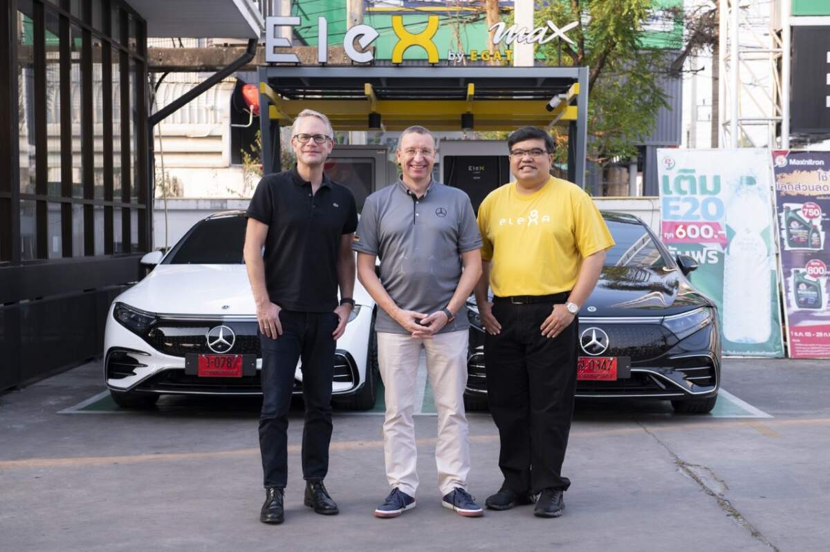 เมอร์เซเดส-เบนซ์ ร่วมมือ กฟผ. เดินหน้าสู่ความเป็นกลางทางคาร์บอน ผ่านการทดสอบการขับขี่รถยนต์พลังงานไฟฟ้า 100% รุ่น EQS 500 4MATIC AMG Premium