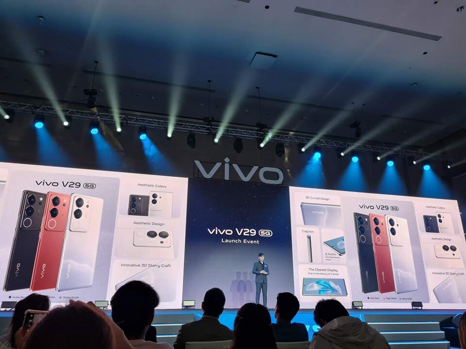 vivo เปิดตัว V29 5G มาพร้อม Aura Light Portrait 2.0 กล้องหลัก 50MP ราคาเริ่มต้น 14,999 บาท