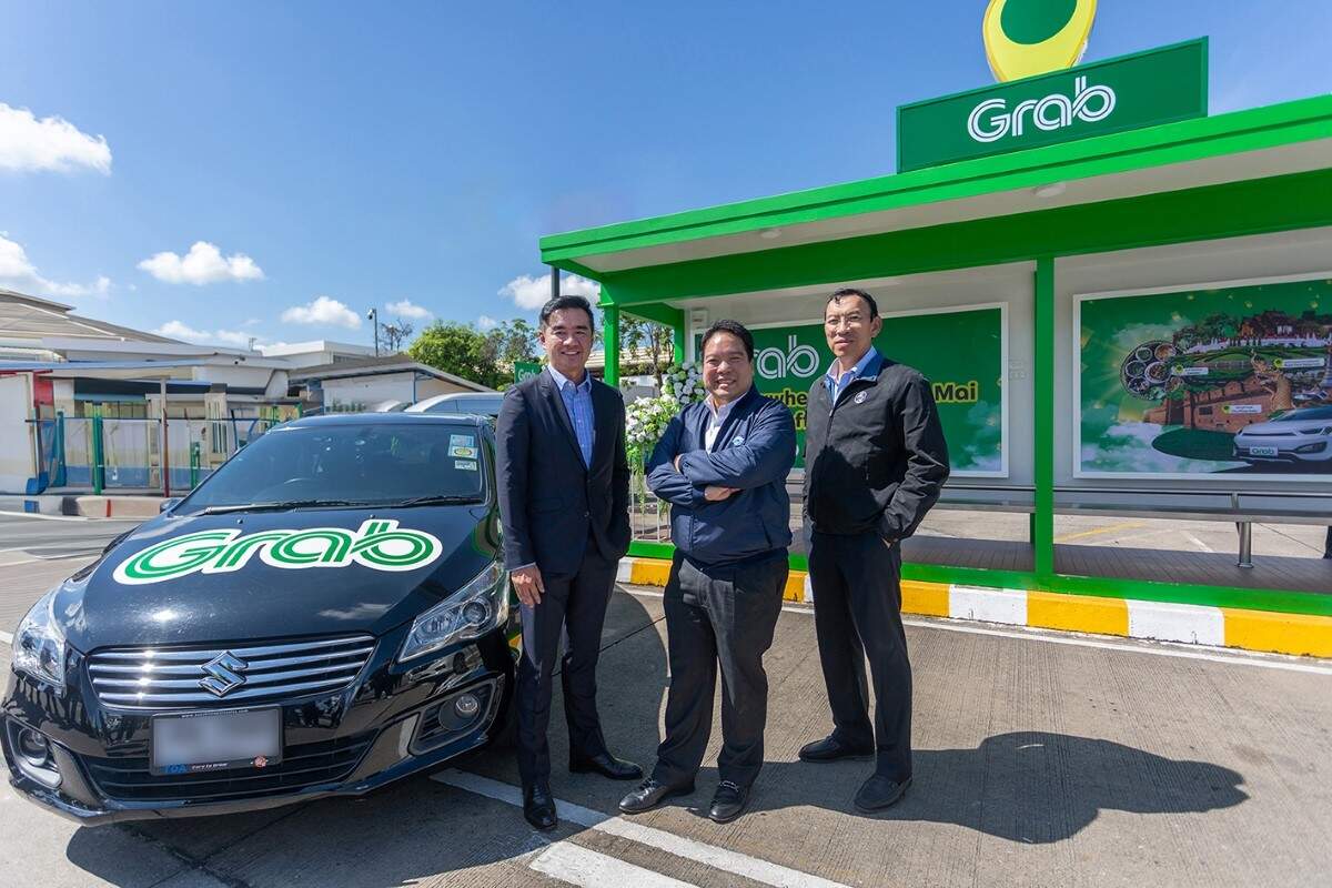 Grab เปิดตัวจุดรับ-ส่งบริการเรียกรถผ่านแอปฯ ในสนามบินเชียงใหม่ พร้อมให้บริการนักท่องเที่ยวตลอด 24 ชั่วโมง