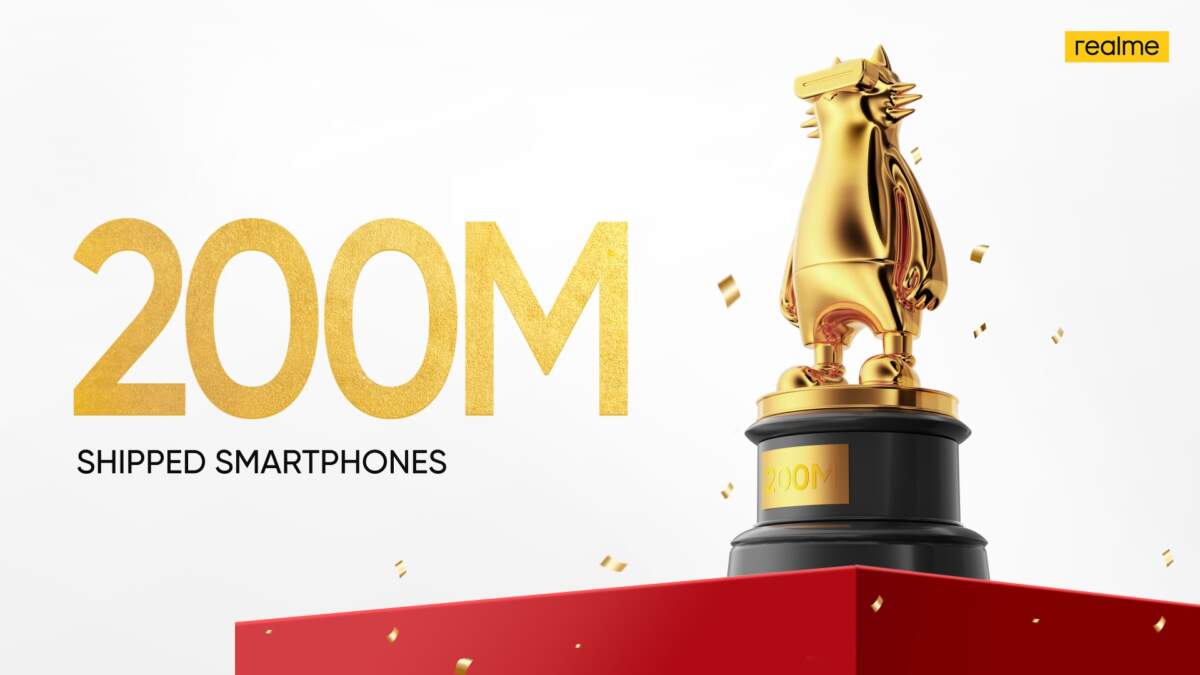 realme เผยยอดขายทั่วโลกทะลุ 200 ล้านเครื่อง