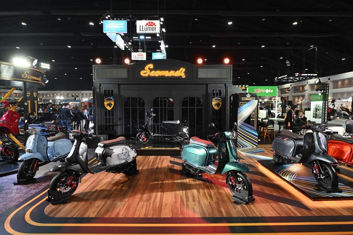Scomadi เปิดตัวสกู๊ตเตอร์ TURISMO ELECTRONICA และ TURISMO PICCOLO 125i ในงาน Motor Expo 2023