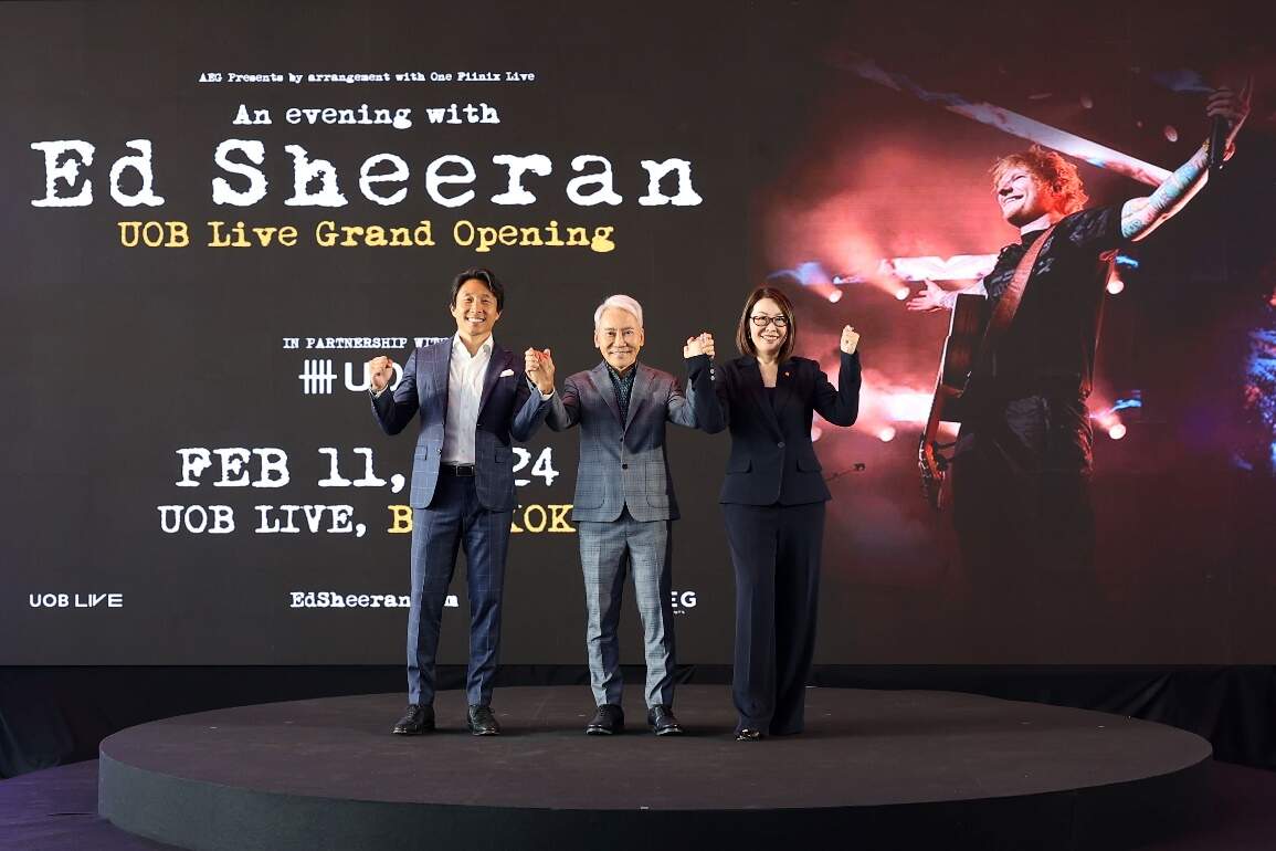 ED SHEERAN จัดคอนเสิร์ตพิเศษ เปิดประเดิม UOB LIVE
