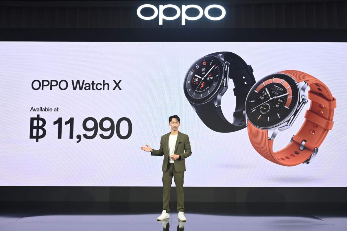 เปิดตัว OPPO Watch X มาพร้อมการออกกำลังระดับมืออาชีพและการใช้งานทนทานระดับแนวหน้า