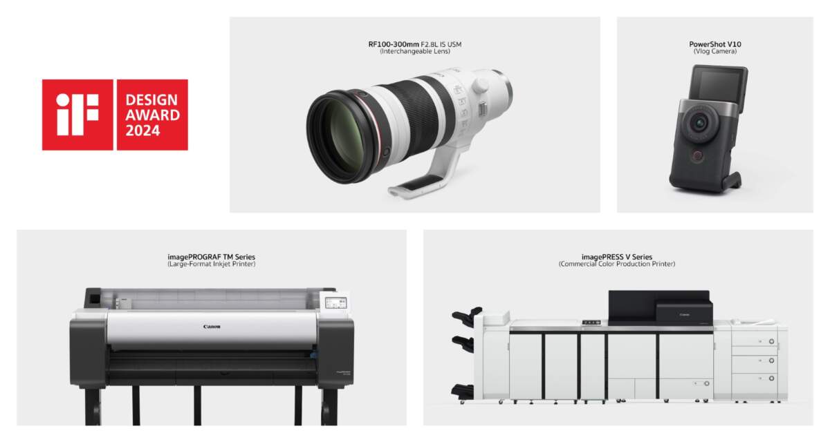Canon คว้ารางวัลด้านการออกแบบระดับโลกต่อเนื่องเป็นปีที่ 30 จากเวที “2024 iF Design Awards”