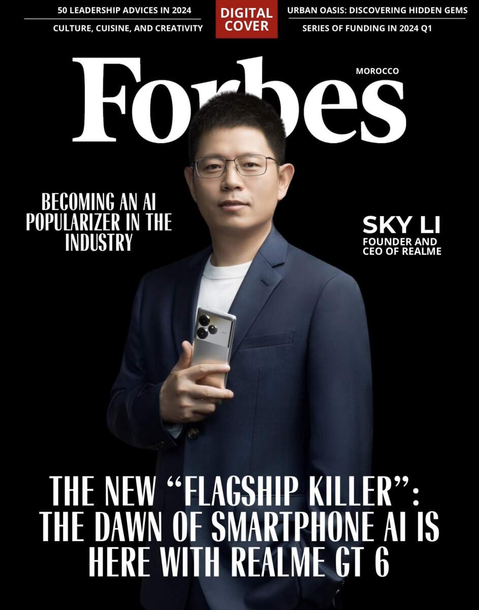 “สกาย ลี” ซีอีโอ realme ผงาดขึ้นปก Forbes พร้อมประกาศ “GT series” เตรียมกลับมาเขย่าวงการด้วยขุมพลัง AI เต็มรูปแบบ