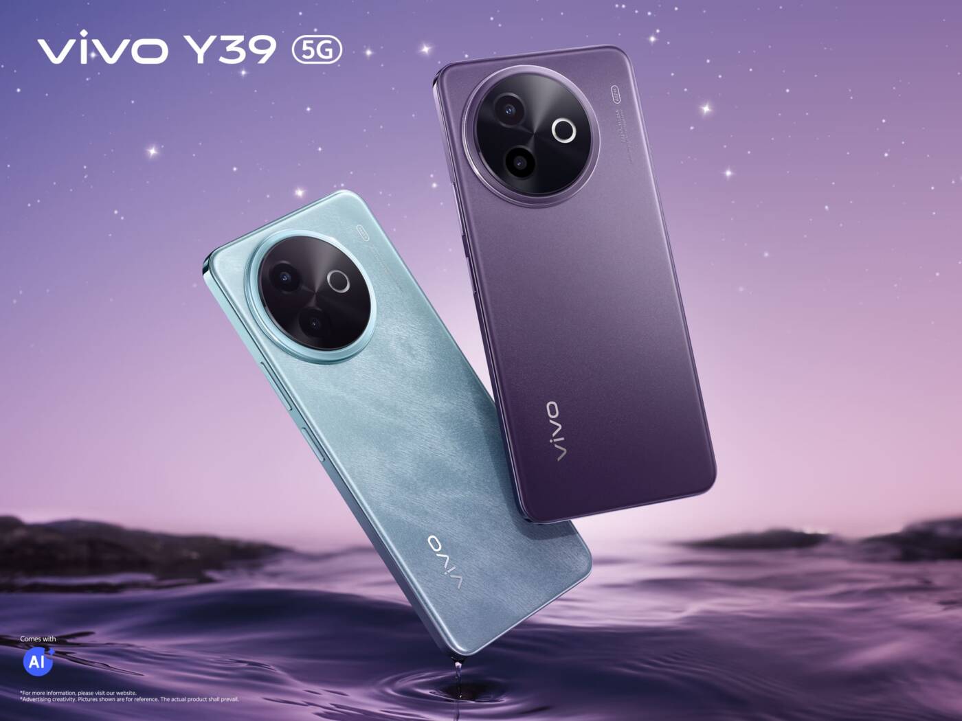 vivo Y39 5G แบตอึด 6500mAh กล้องหลัง 50MP ราคาเร้าใจ 7,999 บาท