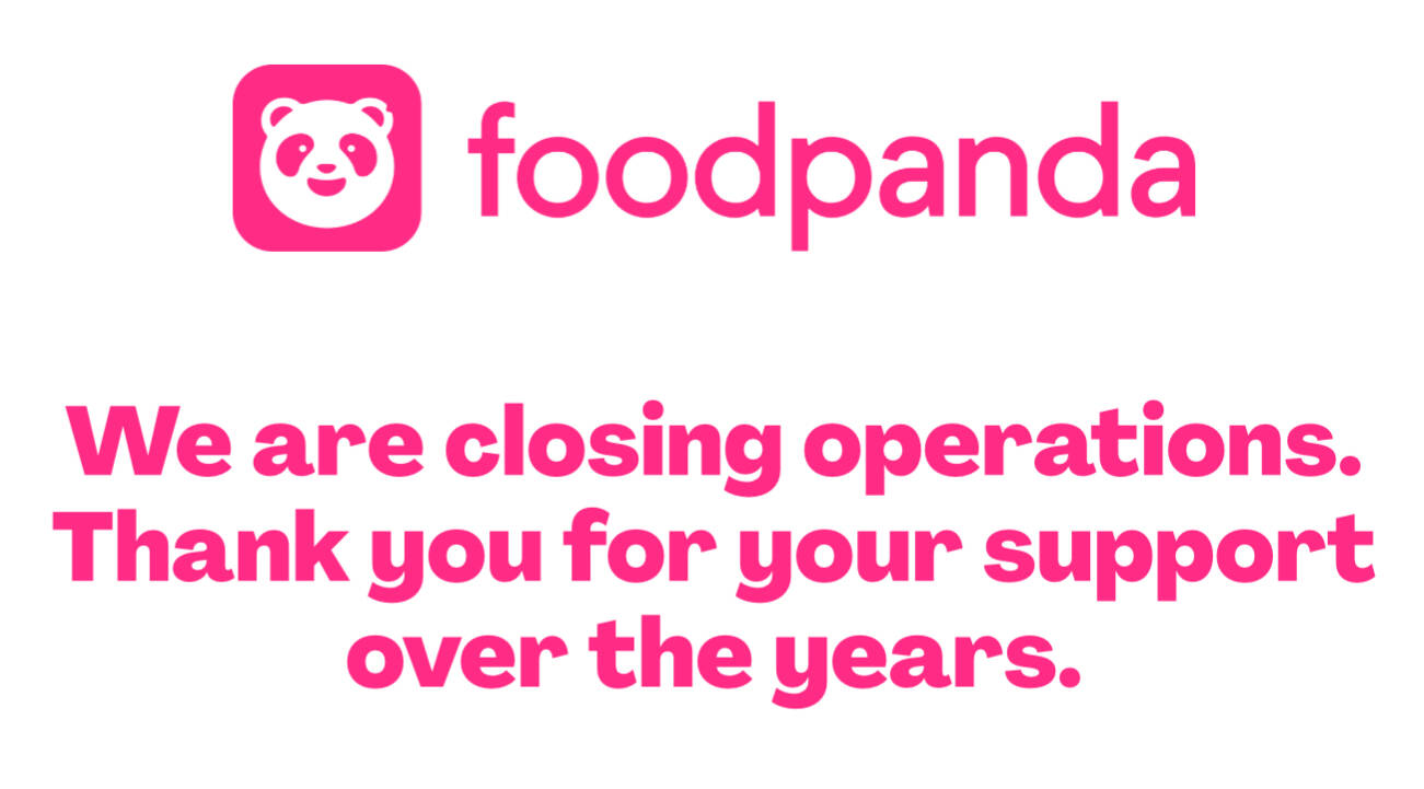 foodpanda ประกาศยุติบริการในไทย ตั้งแต่วันที่ 23 พฤษภาคม นี้