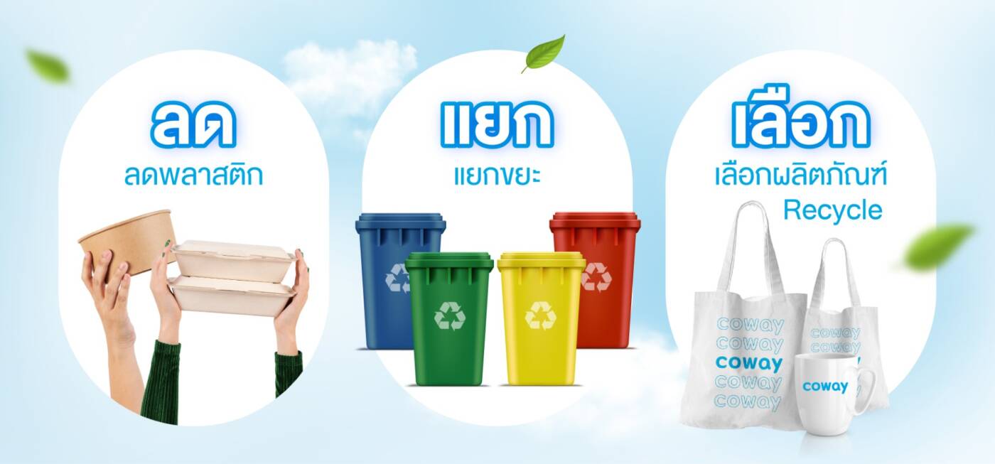 Coway ผนึกกำลังสู่โลกไร้พลาสติก: ชูเทคโนโลยีน้ำสะอาด สู่เป้าหมาย Net Zero 2050 พร้อมชวนคนไทย "ลด-แยก-เลือก" ในวันสิ่งแวดล้อมโลก