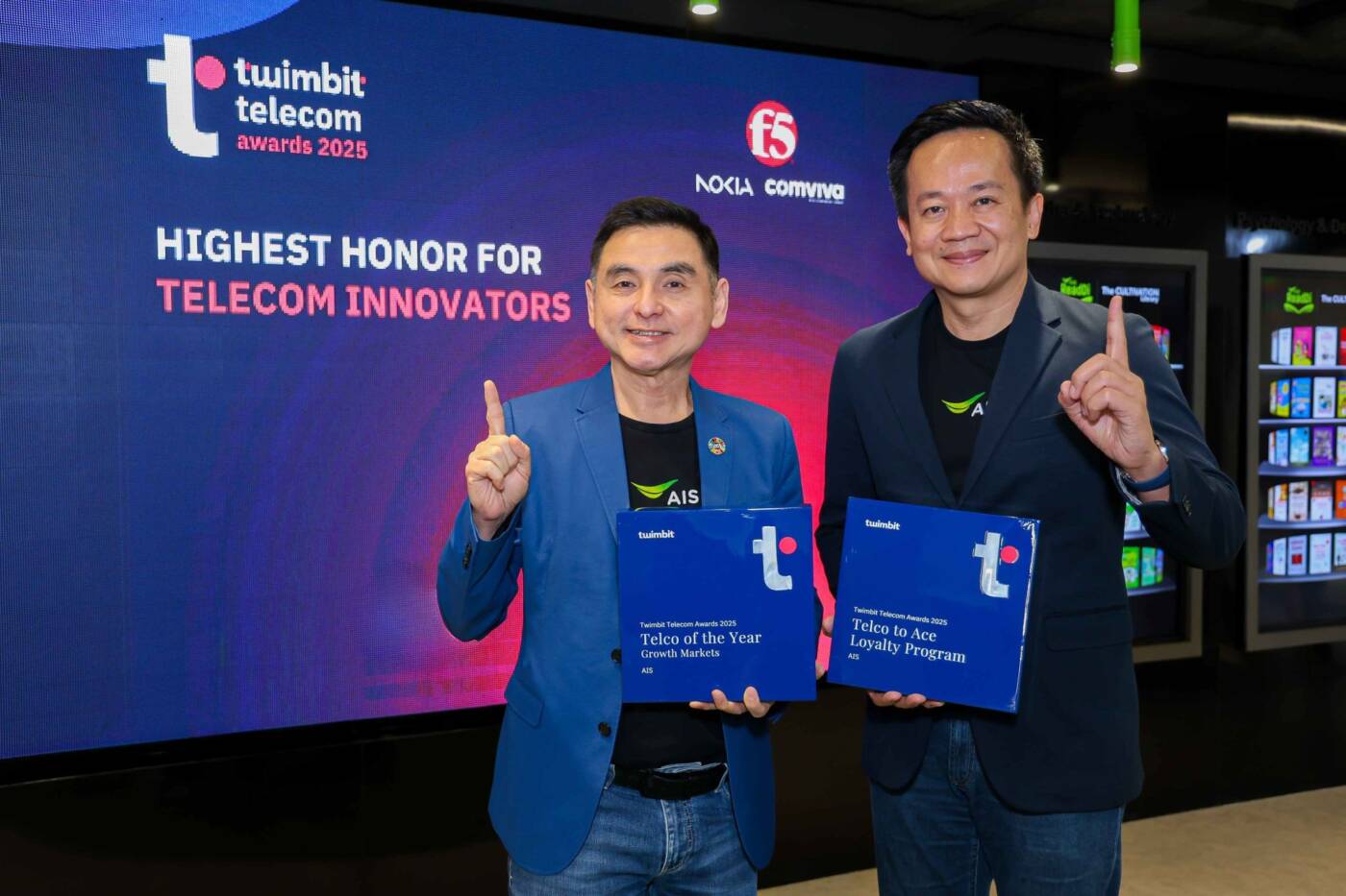 AIS คว้า 2 รางวัลใหญ่ระดับเอเชีย Twimbit Telecom Awards 2025