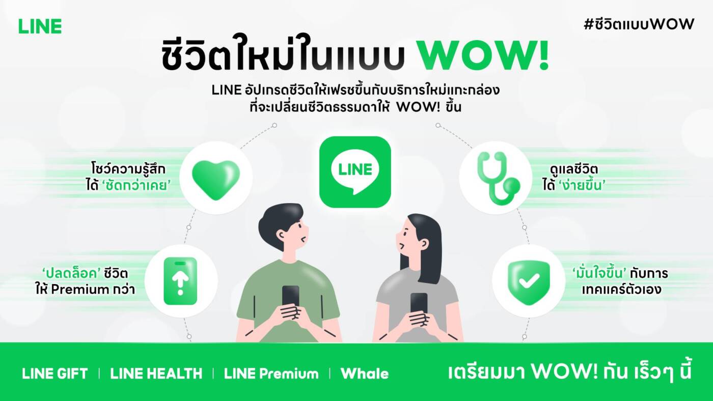 LINE ฉลอง 14 ปี เปิดตัว 4 บริการใหม่ เขย่าวงการดิจิทัลด้วยแนวคิด ชีวิตใหม่ในแบบ WOW!
