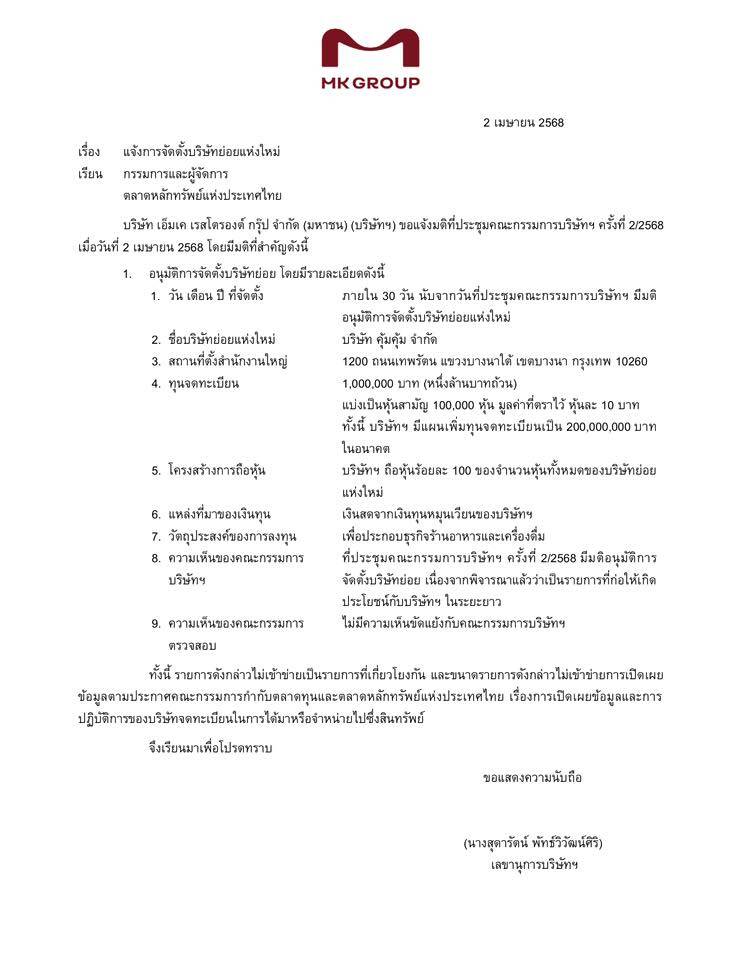 การเดิมพันครั้งใหม่ของ MK: เมื่อ "ราชาสุกี้" ท้าชนตลาดบุฟเฟต์ด้วย "Bonus Suki"