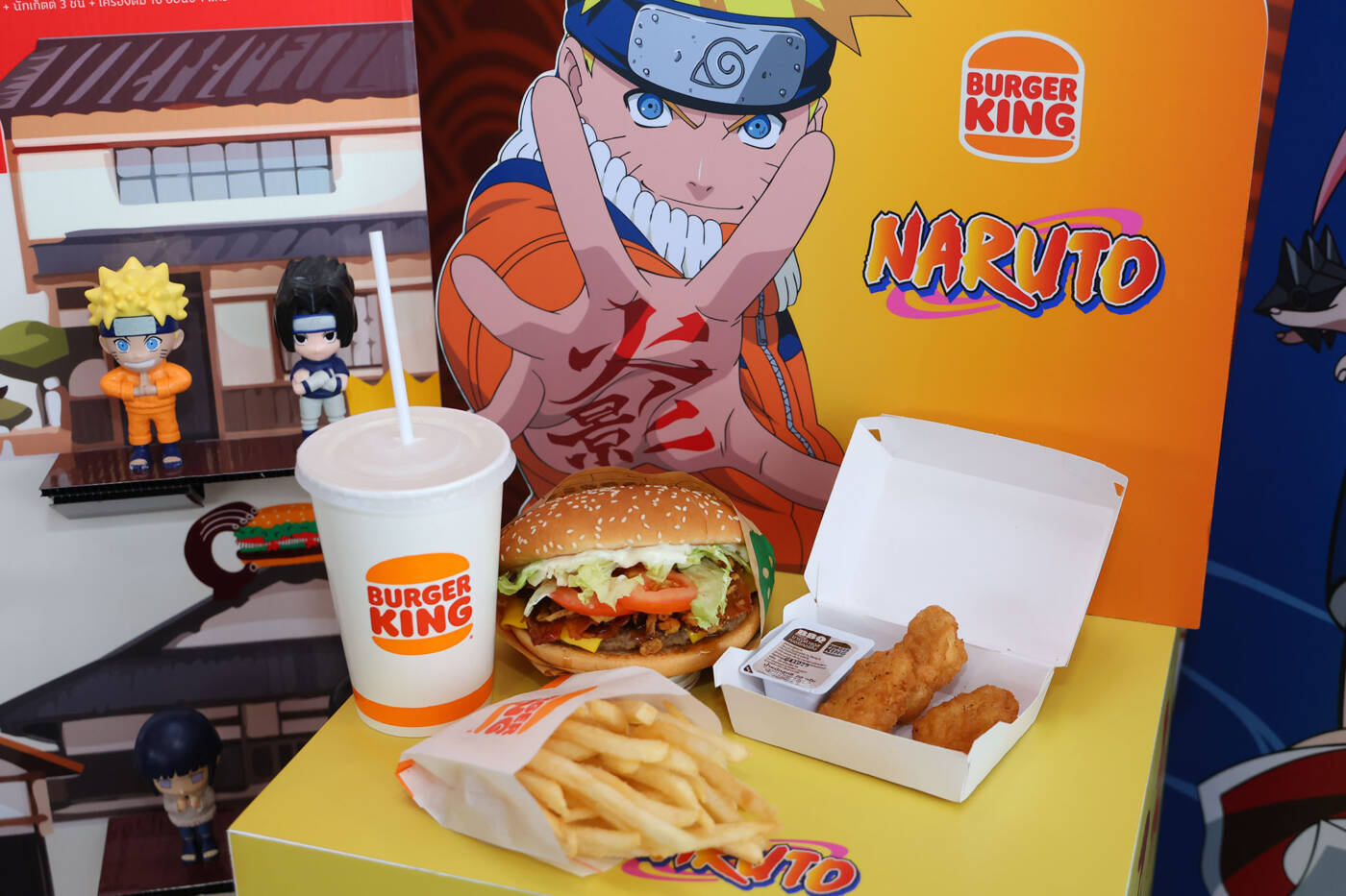 BURGER KING x NARUTO เสิร์ฟเมนูพิเศษ-คอนเซปต์สโตร์ พร้อมฟิกเกอร์ลิขสิทธิ์แท้ เอาใจแฟนอนิเมะและนักสะสม