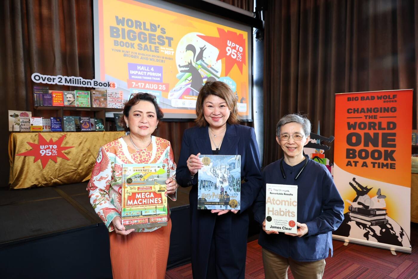 'Big Bad Wolf Books 2025' ยกทัพหนังสือ 2 ล้านเล่ม! ลดสูงสุด 95% ชวนคนไทย 'อ่านเปลี่ยนโลก' ที่เมืองทองธานี 7-17 ส.ค. นี้
