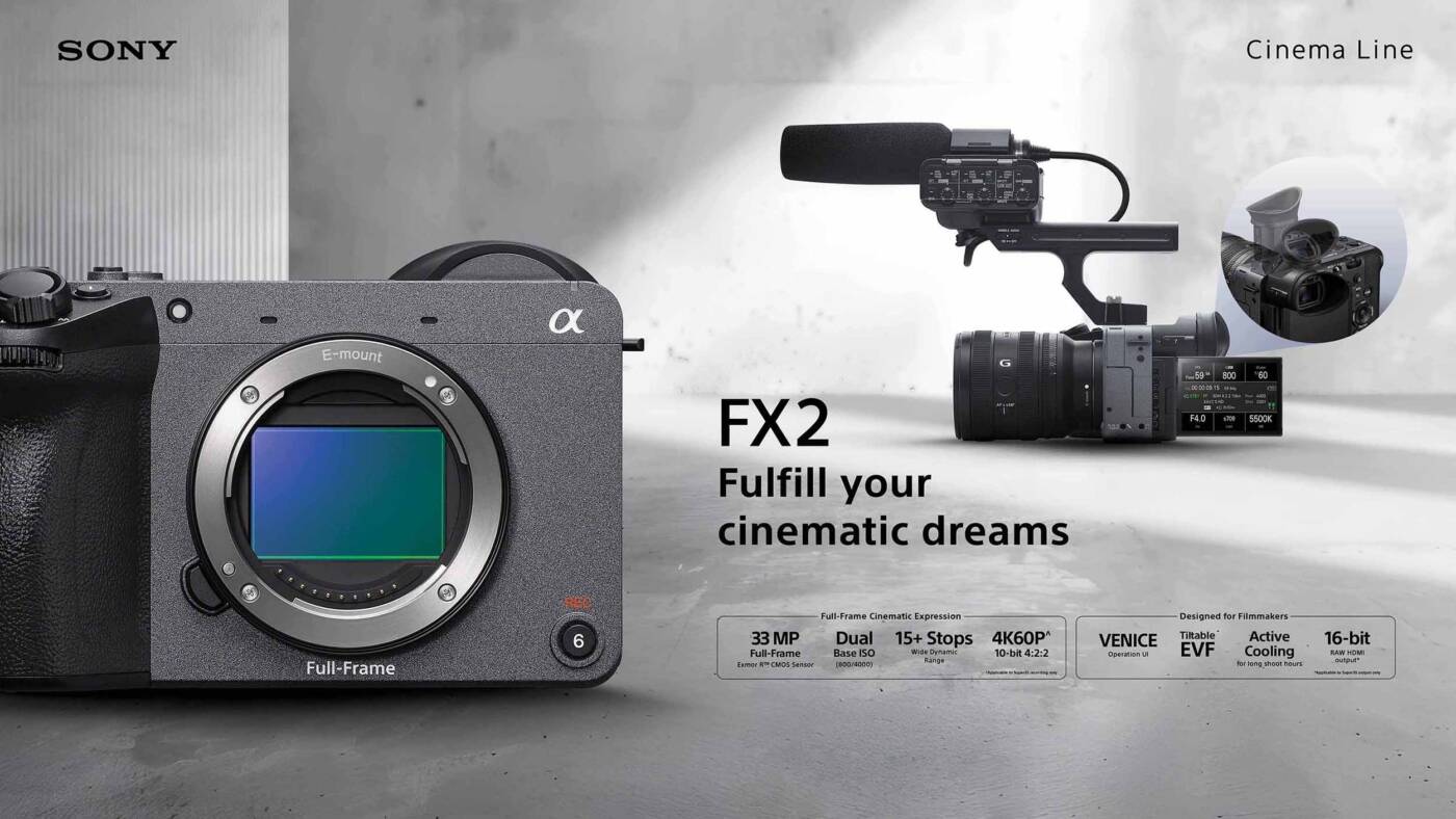 Sony เปิดตัวกล้อง FX2 เฉพาะบอดี้ราคา 95,990 บาท