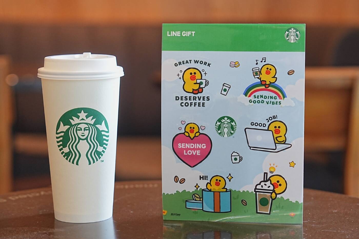 LINE GIFT ผนึกกำลัง Starbucks ชวนส่ง eGift แทนความรู้สึก พร้อมรับสติกเกอร์ลิมิเต็ดสุดน่ารัก