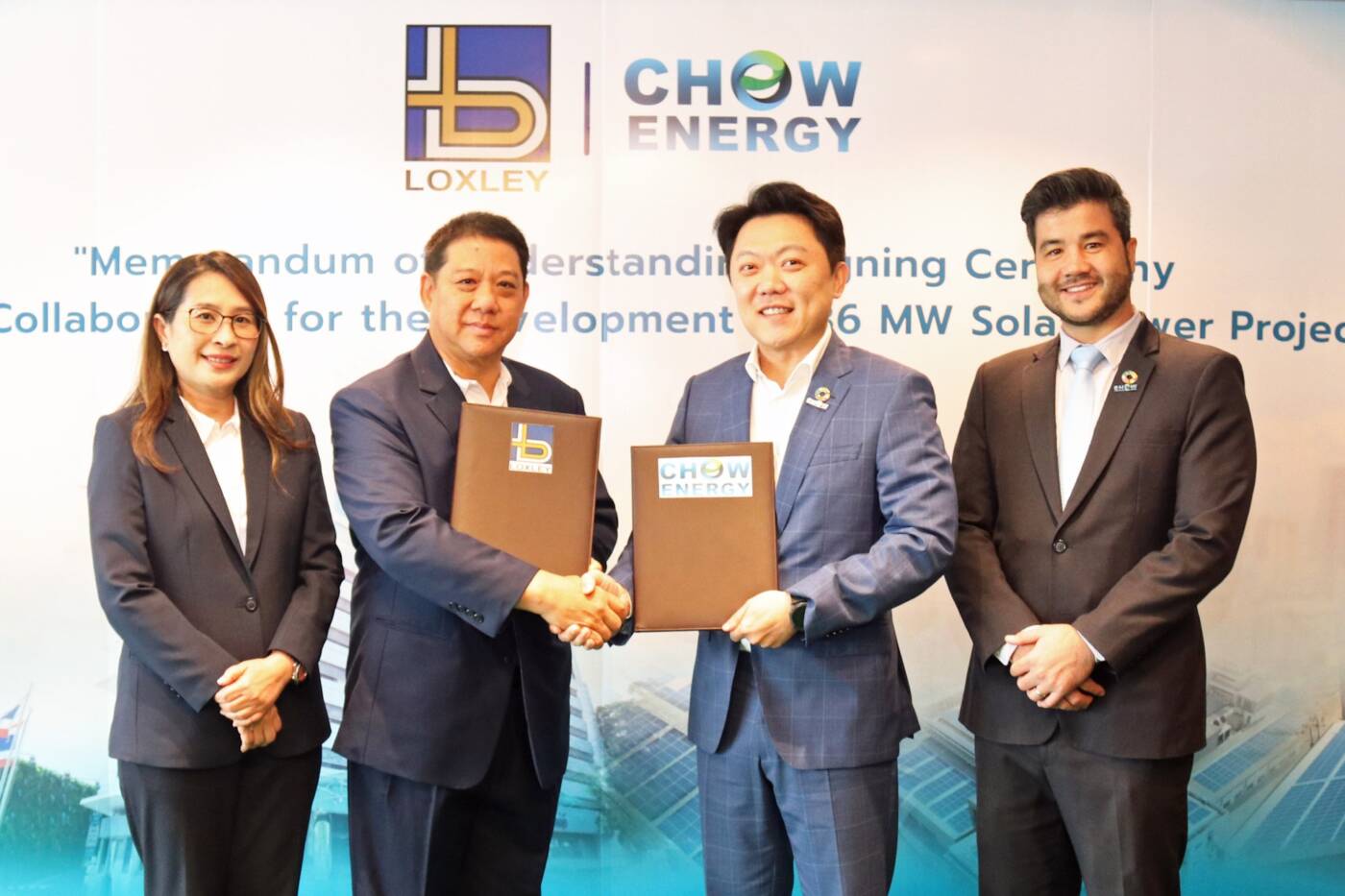 LOXLEY ผนึกกำลัง CHOW ดันพลังงานสะอาดครั้งใหญ่! ลุยติดตั้งโซลาร์เซลล์ 36 เมกะวัตต์ทั่วไทย