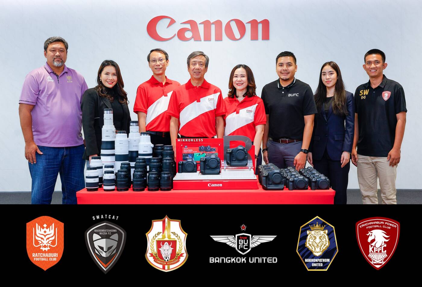 Canon ผนึกกำลัง 6 สโมสรไทยลีก พร้อมยกระดับวงการฟุตบอลไทยด้วยเทคโนโลยีการถ่ายภาพ