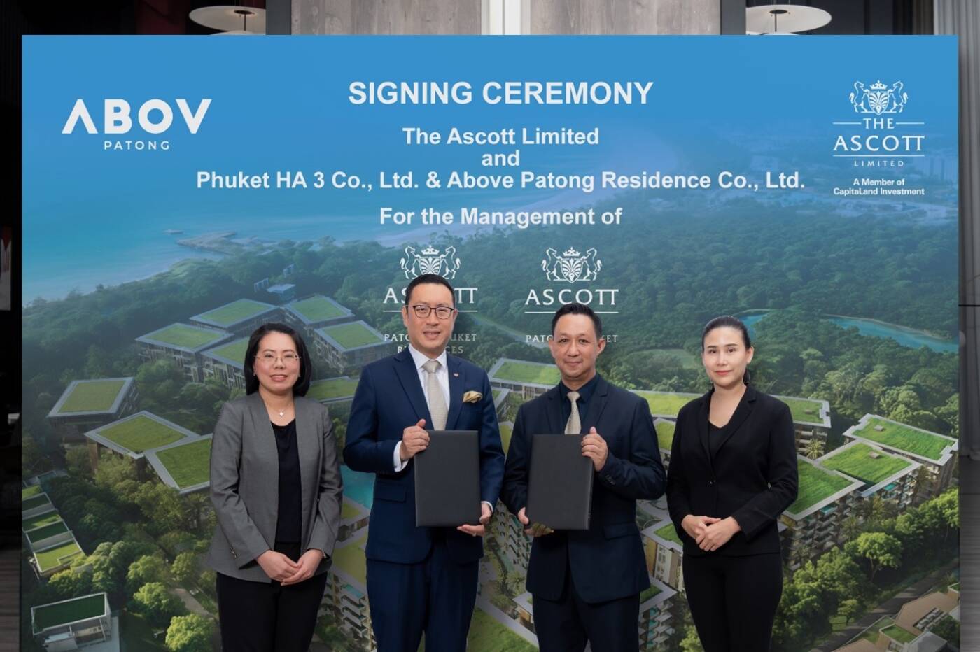 แอสคอทท์จับมือพันธมิตร เปิดตัว “Ascott Abov Patong Phuket” รีสอร์ทและเรสซิเดนซ์แบรนด์แรกในภูเก็ต เจาะกลุ่มนักท่องเที่ยวและนักลงทุน