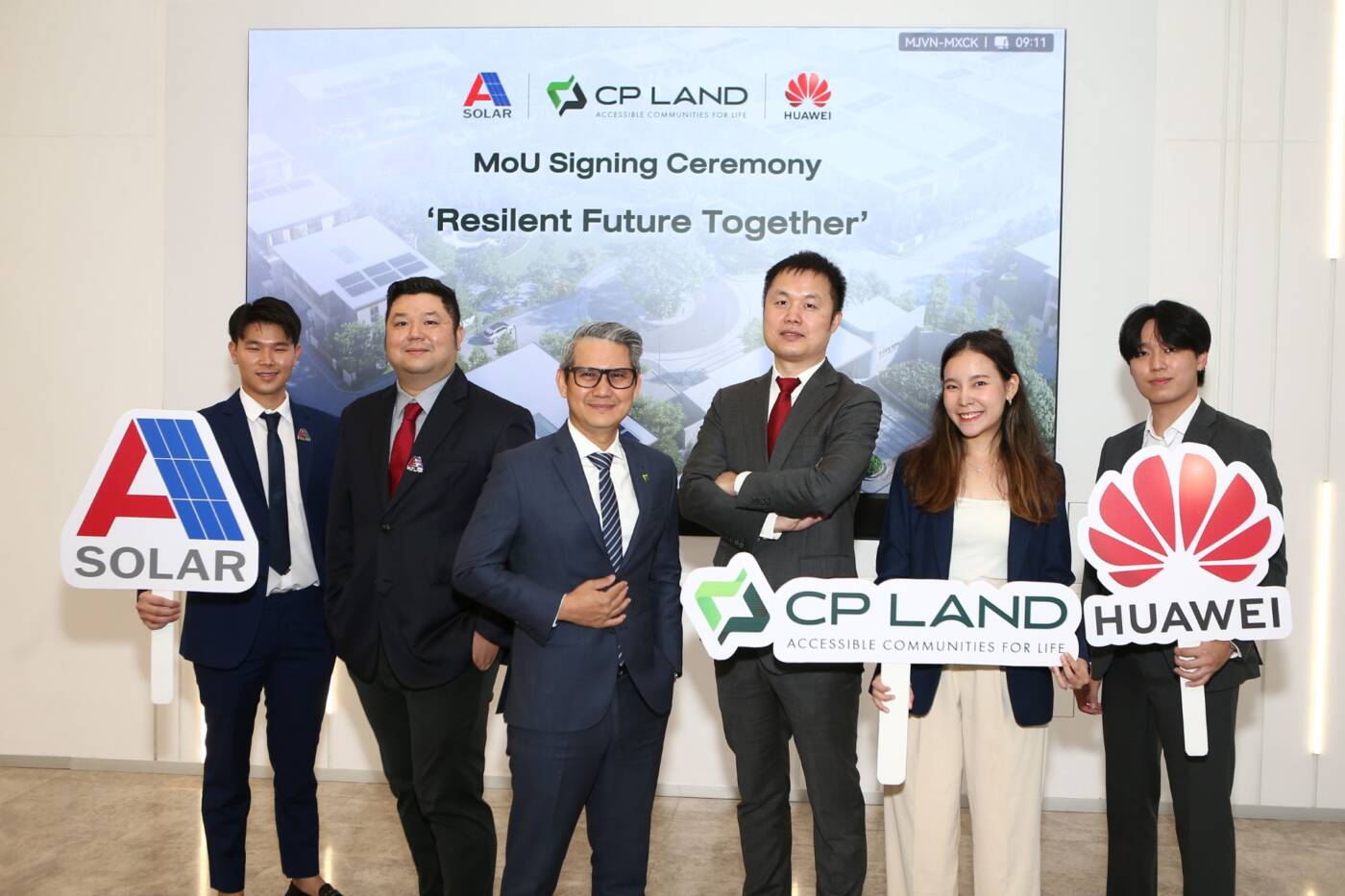 CP LAND ผนึกกำลัง HUAWEI และ A SOLAR เดินหน้าสร้างอนาคตที่ยั่งยืนด้วยพลังงานสะอาด