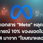 เอกสารภายในหลุด "Meta" คาดการณ์ 10% ของยอดขายโฆษณาปี 2024 มาจาก "โฆษณาหลอกลวง" มูลค่าสูงถึง 1.6 หมื่นล้านดอลลาร์
