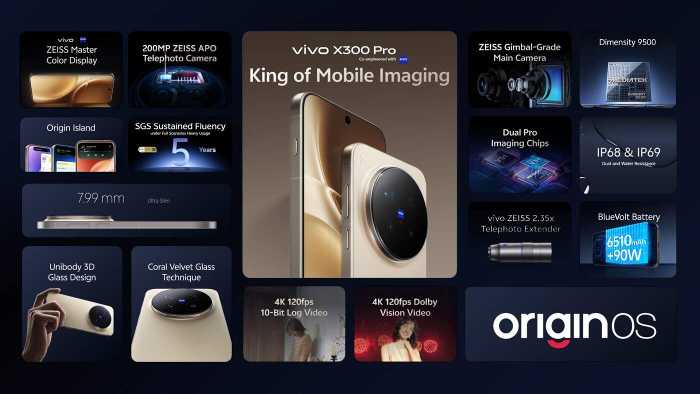 vivo X300 Series เปิดตัวแล้ว ชู 'โหมดเวที 2.0' พร้อมกล้อง ZEISS ซูมคอนเสิร์ตชัดติดขอบเวที เริ่ม 31,999 บาท