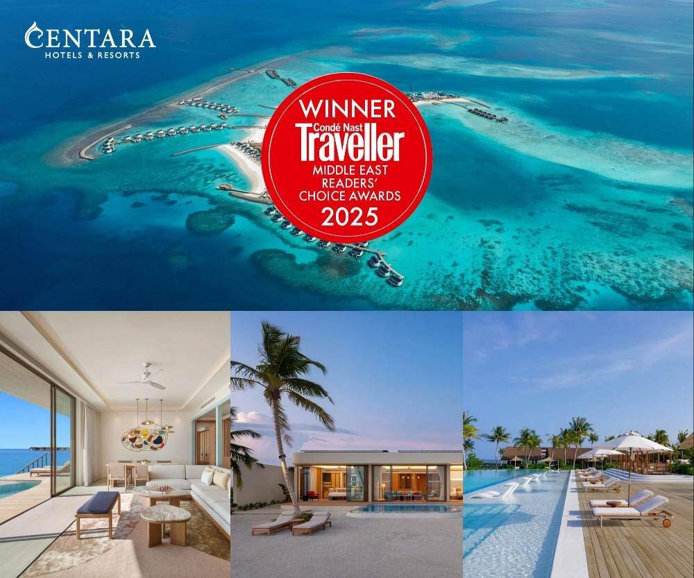 Centara Grand Lagoon Maldives คว้า "โรงแรมพักผ่อนต่างประเทศยอดเยี่ยม" ตอกย้ำรีสอร์ทหรูระดับโลก