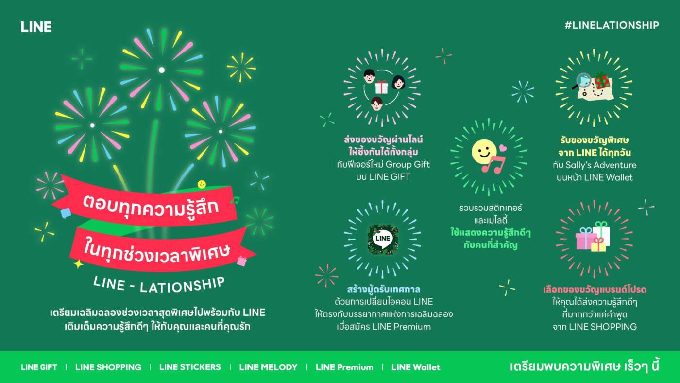 "LINE-LATIONSHIP" เปลี่ยนทุกการแชทเป็นความสัมพันธ์ที่มีความหมาย รับเทศกาลส่งท้ายปี
