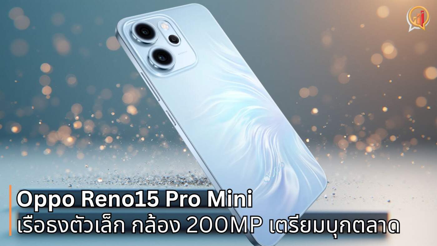 หลุดสเปก Oppo Reno15 Pro Mini เรือธงตัวเล็กแต่สเปกดุ! กล้อง 200MP เตรียมบุกตลาดเร็วๆ นี้