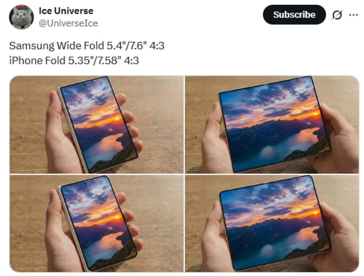 เทียบชัด iPhone Fold vs Galaxy Z Fold รุ่น "จอกว้าง" ศึกชิงเจ้าแห่งอัตราส่วน 4:3