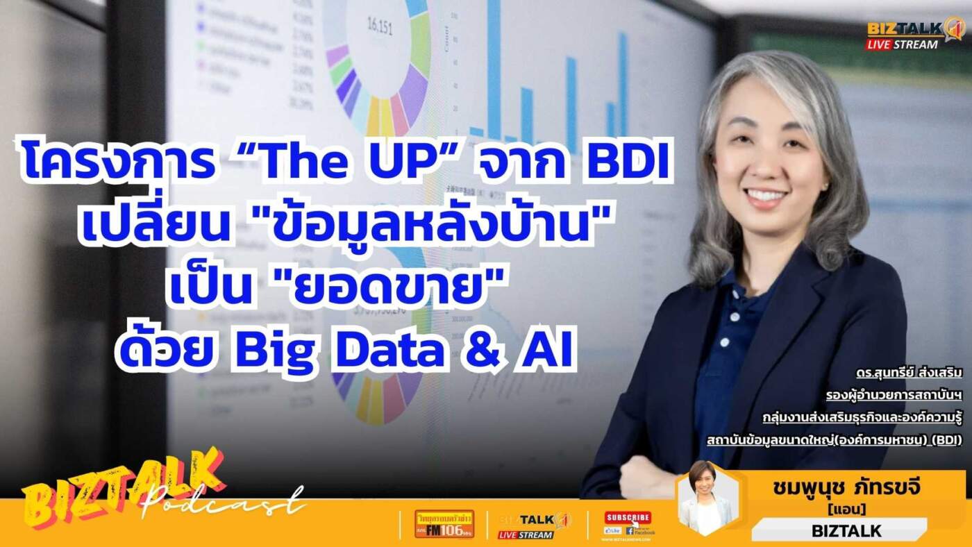 โครงการ The UP จาก BDI เปลี่ยน "ข้อมูลหลังบ้าน" เป็น "ยอดขาย" ด้วย Big Data & AI
