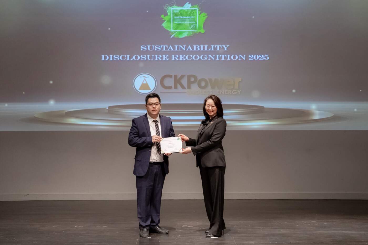 CKPower ยืนหนึ่ง! คว้า Sustainability Disclosure Recognition 4 ปีซ้อน