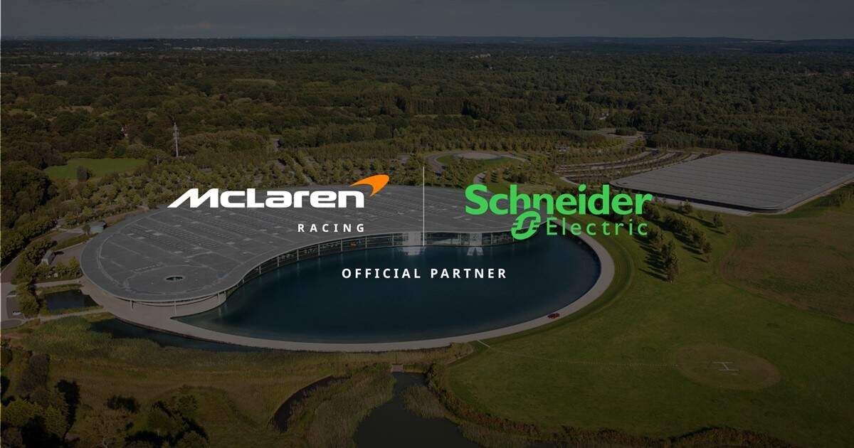 ชไนเดอร์ อิเล็คทริค ผนึก McLaren Racing เป็นพันธมิตรพลังงานระดับโลก ยกระดับความเสถียรสู่สนาม Formula 1
