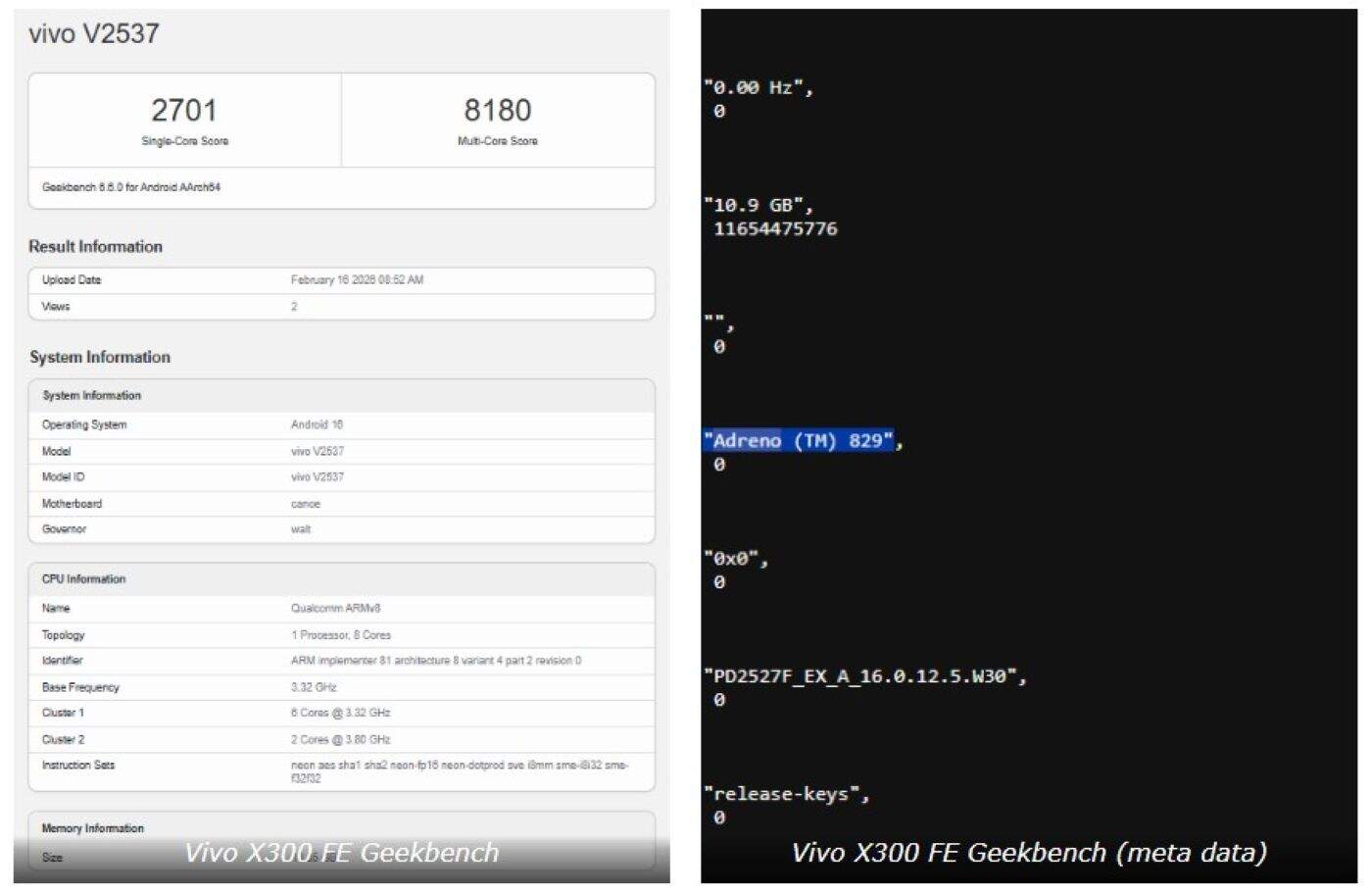 หลุดสเปก vivo X300 FE บน Geekbench! จัดเต็มชิป Snapdragon 8 Gen 5 ตัวท็อป ลุ้นเปิดตัวมีนาคมนี้