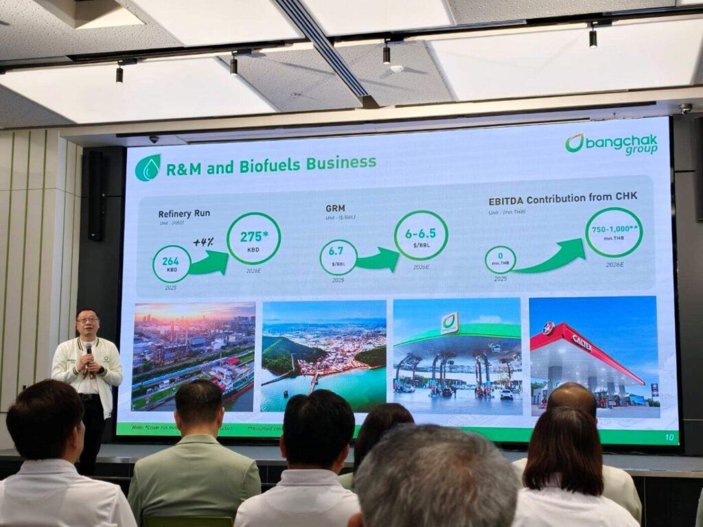 บางจากฯ กางแผนปี 69 รุกตลาดฮ่องกง-สหรัฐฯ ปั้น Trading Hub ระดับโลก พร้อมอัปเกรดน้ำมันพรีเมียม 98 ท้าชนตลาด
