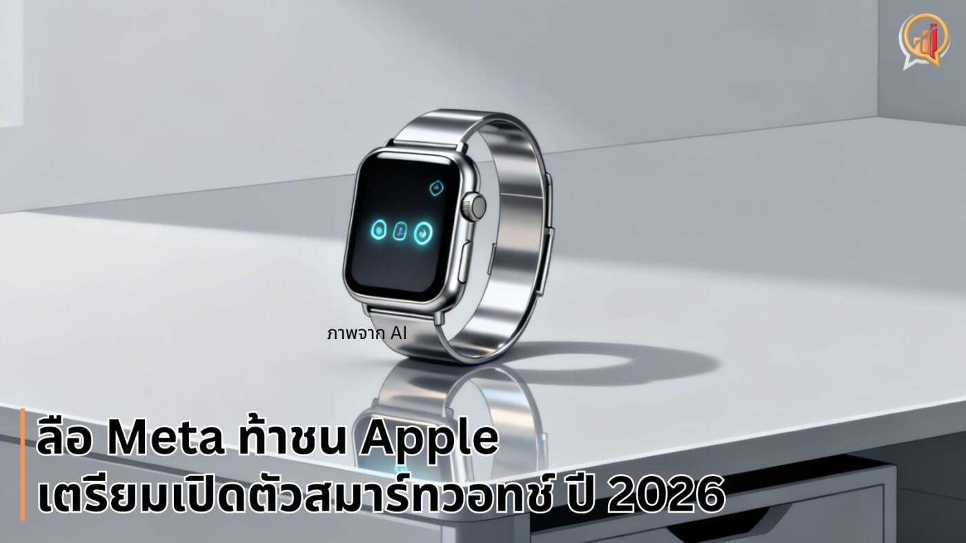 Meta เตรียมส่งสมาร์ทวอทช์ "Malibu 2" ผสานพลัง Meta AI ท้าชน Apple ภายในปี 2026