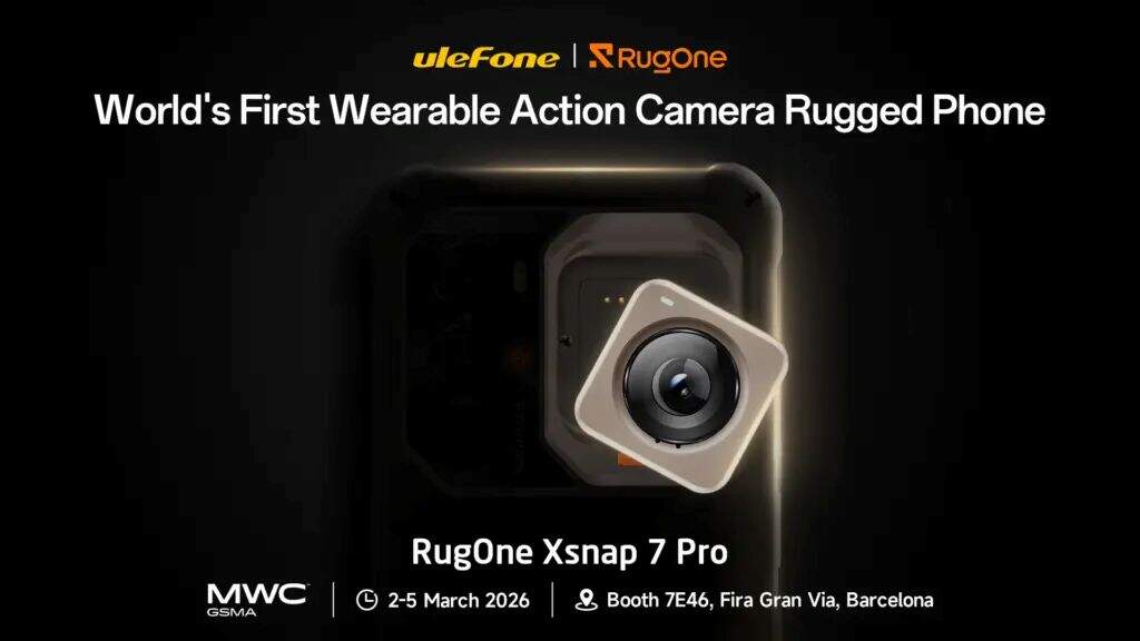 Ulefone เผยโฉม RugOne Xsnap 7 Pro มือถือถึกทนพร้อมกล้อง Action Cam แม่เหล็กถอดแยกได้ ท้าชน Honor Robot Phone
