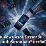 สมาร์ทโฟนจ่อปรับราคาขึ้น! เซ่นพิษ "เมมโมรี่ขาดแคลน" ทั่วโลก คาดลากยาวถึงปีหน้า