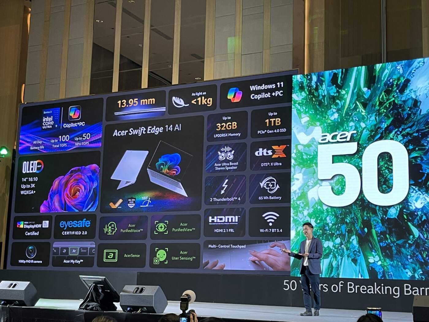 เอเซอร์ ฉลอง 50 ปี ประกาศยุทธศาสตร์ "The Next Breaking Barriers" พลิกโฉมสู่แบรนด์ดิจิทัลไลฟ์สไตล์เต็มตัว