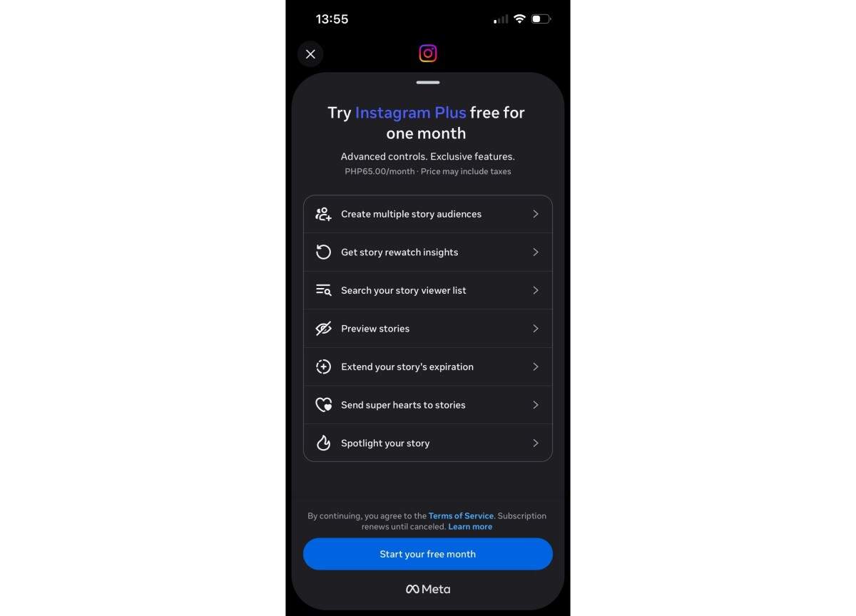 Instagram ซุ่มทดสอบ “Instagram Plus” จ่ายรายเดือนแลกฟีเจอร์ลับ ขยายเวลา Story ได้นานขึ้น