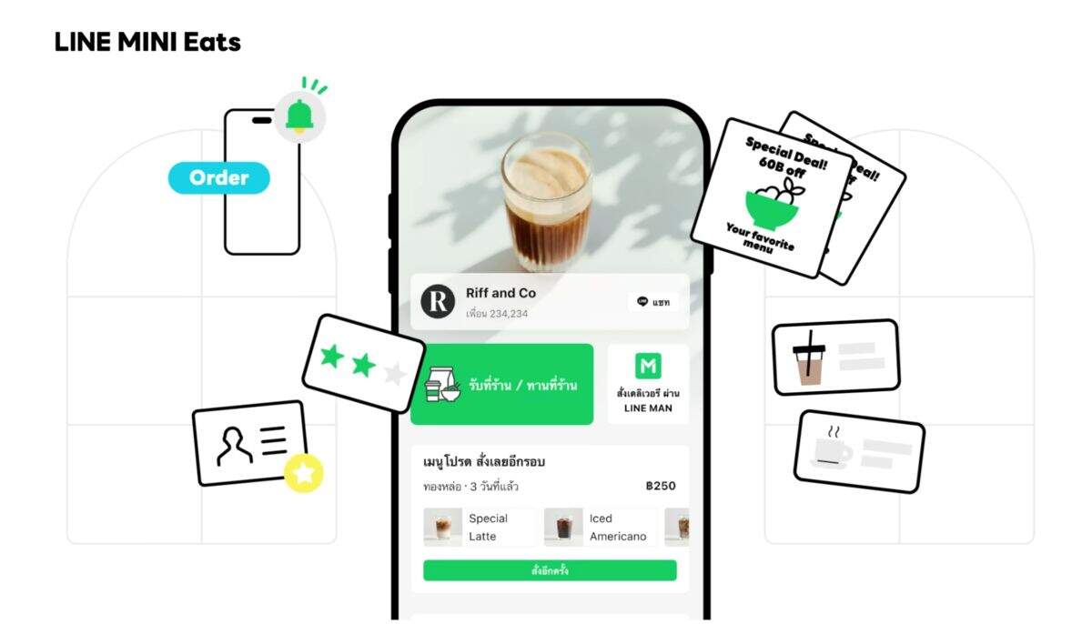 เปิดตัว “LINE MINI Eats” อัปเกรดร้านอาหารสู่หน้าร้านดิจิทัล จบปัญหาคิวรอนาน บริหารง่ายไม่ต้องจ่าย GP