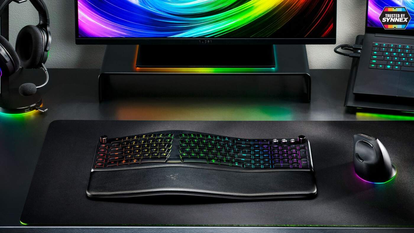 Razer เปิดตัว Pro Type Ergo คีย์บอร์ดไร้สายสายสุขภาพ ชูดีไซน์แยกส่วนและปุ่ม AI อัจฉริยะ