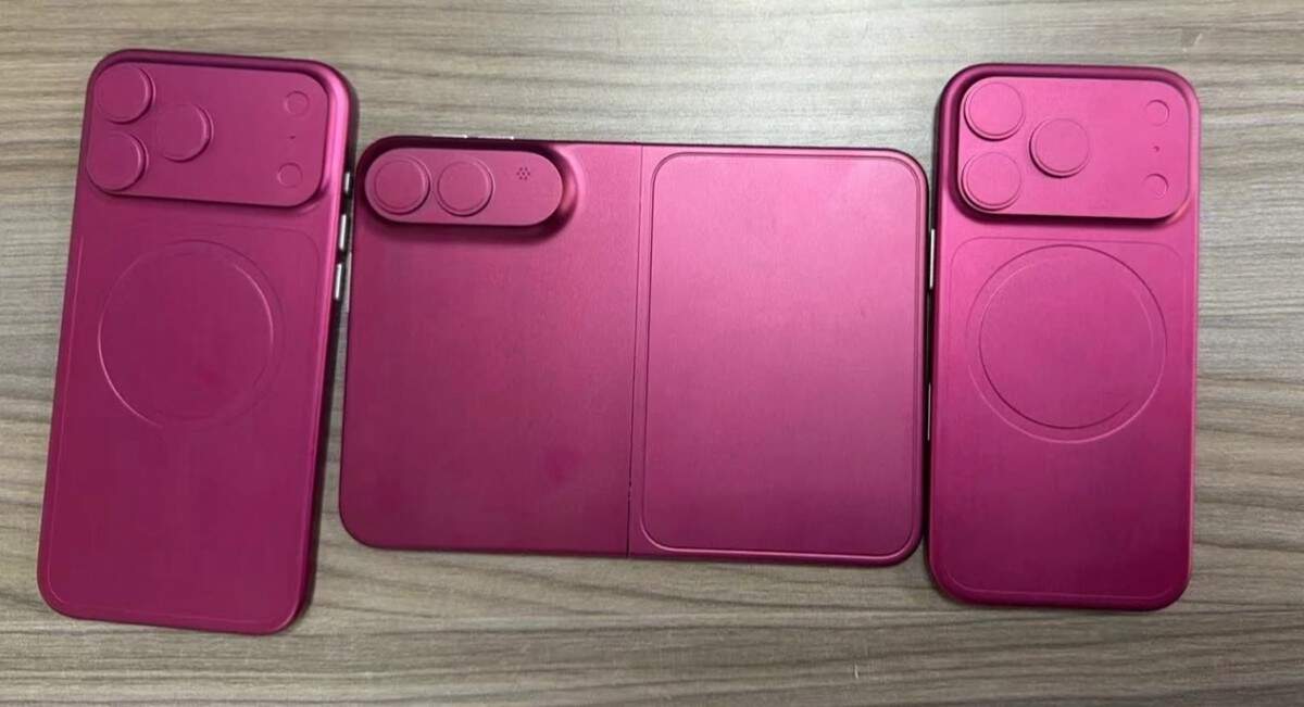 หลุดภาพเครื่องจำลอง iPhone Fold ดีไซน์จอพับรุ่นแรก สั้นกว่าแต่กว้างมาก ลุ้นเปิดตัวพร้อม iPhone 18 Pro