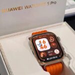 หลุดดีไซน์ Huawei Watch Fit 5 Pro จอใหญ่ขอบบางเฉียบ พร้อมสายถักสีส้มสุดจี๊ด