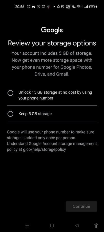 Google ลดพื้นที่ฟรีบัญชีใหม่เหลือ 5GB หากไม่ผูกเบอร์โทรศัพท์ หวังกระตุ้นความปลอดภัย