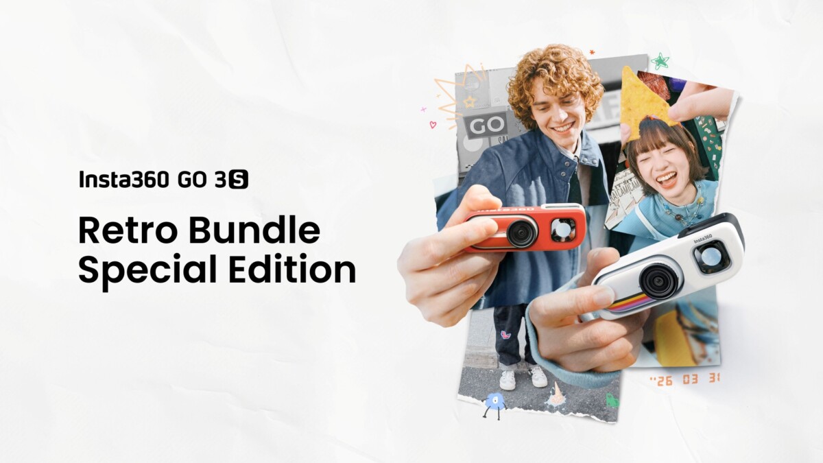 Insta360 GO 3S Retro Bundle กล้อง POV จิ๋วคลาสสิก ถ่ายสไตล์ฟิล์ม 4K