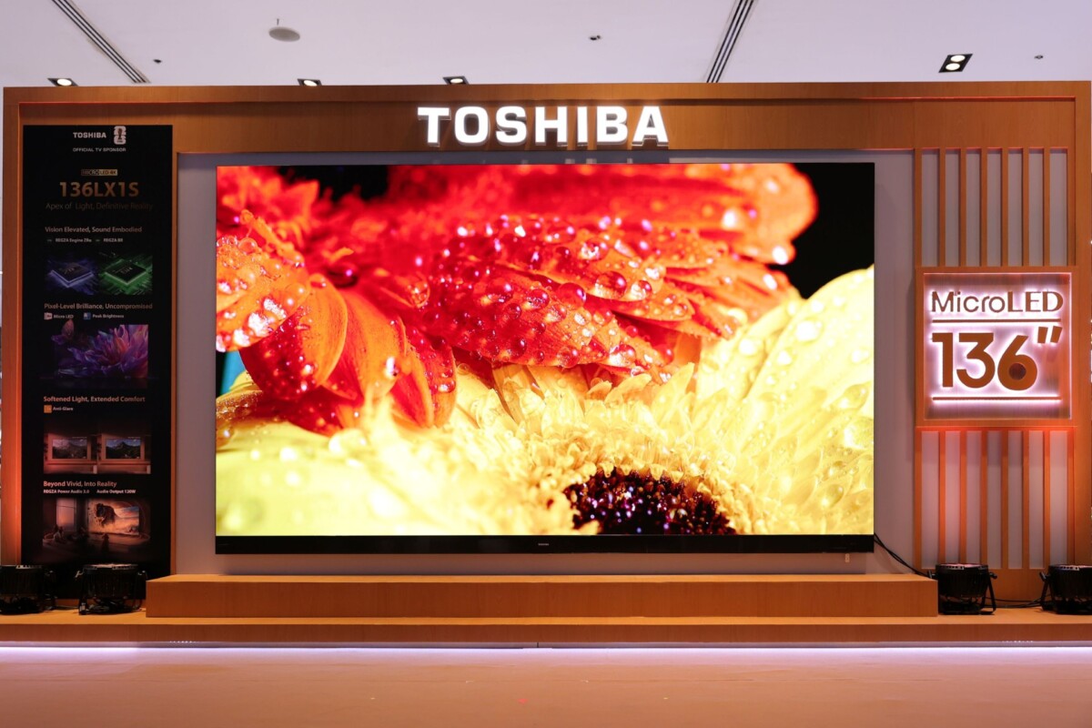 เปิดตัว Toshiba 136LX1S MicroLED TV จอยักษ์ 136 นิ้ว ยกระดับโฮมเธียเตอร์ พร้อมชิป AI และระบบเสียง 120W